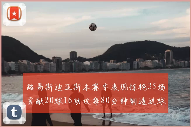 路易斯迪亚斯本赛季表现惊艳35场贡献20球16助攻每80分钟制造进球